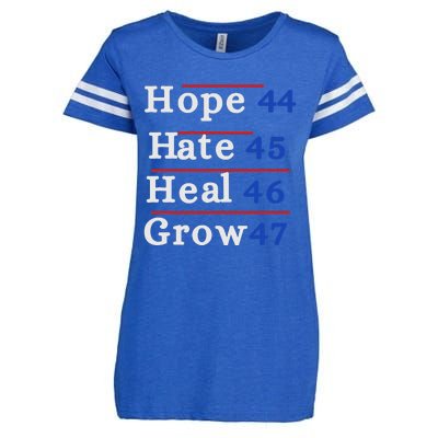 Hope 44 Hate 45 Heal 46 Grow 47 Enza Ladies Jersey Football T-Shirt