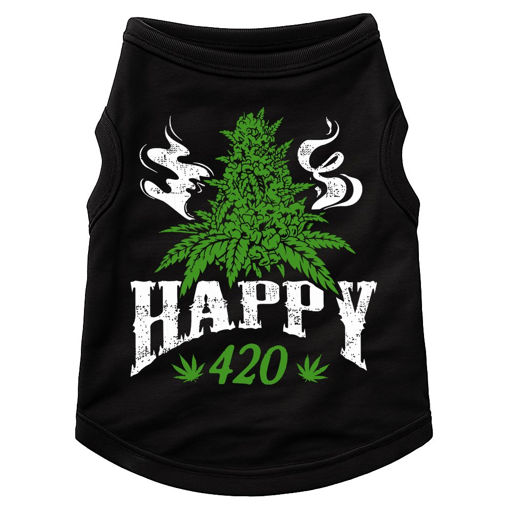 Happy 420 Marijuana Merch To Celebrate Weed Day On 420 Doggie Tank