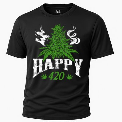 Happy 420 Marijuana Merch To Celebrate Weed Day On 420 Performance Shirt