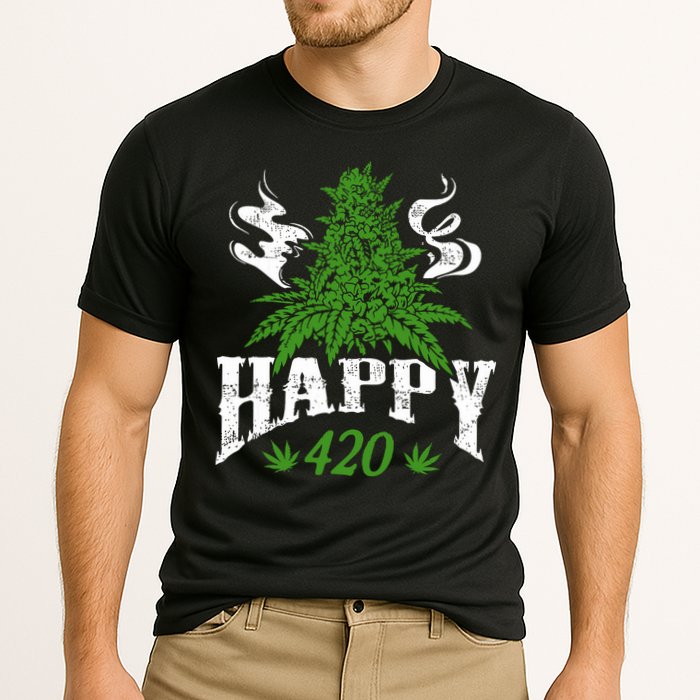 Happy 420 Marijuana Merch To Celebrate Weed Day On 420 Cooling Performance Crew T-Shirt