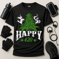 Happy 420 Marijuana Merch To Celebrate Weed Day On 420 Cooling Performance Crew T-Shirt