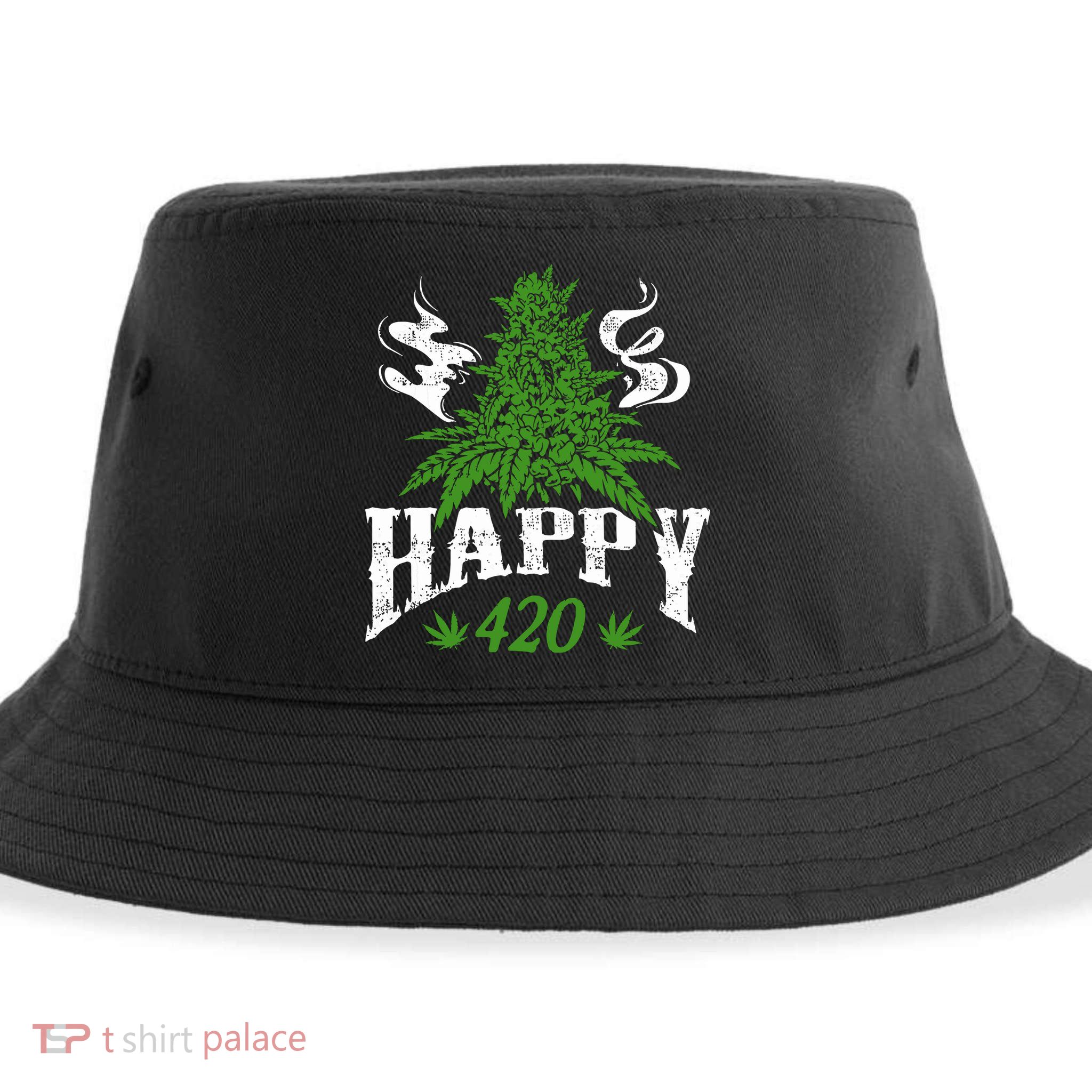 Happy 420 Marijuana Merch To Celebrate Weed Day On 420 Sustainable Bucket Hat