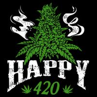 Happy 420 Marijuana Merch To Celebrate Weed Day On 420 Drawstring Bag