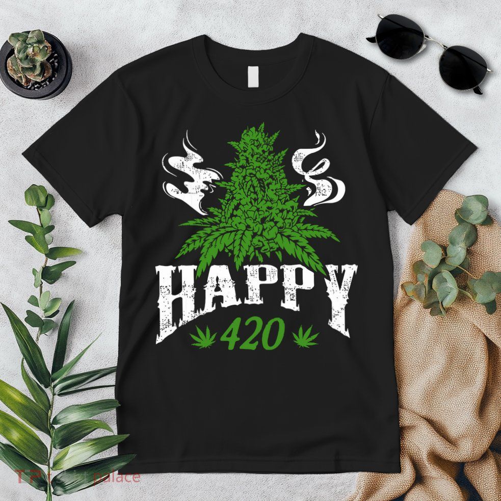 Happy 420 Marijuana Merch To Celebrate Weed Day On 420 Premium T-Shirt