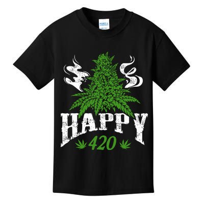 Happy 420 Marijuana Merch To Celebrate Weed Day On 420 Kids T-Shirt