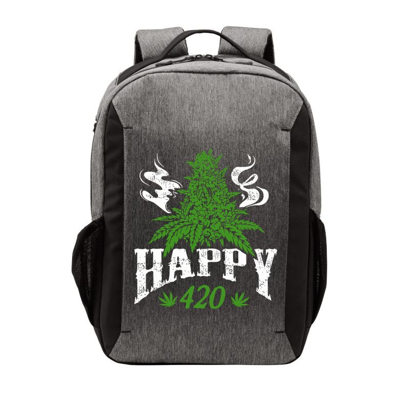 Happy 420 Marijuana Merch To Celebrate Weed Day On 420 Vector Backpack