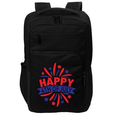 Happy 4th Of July America Celebration Impact Tech Backpack