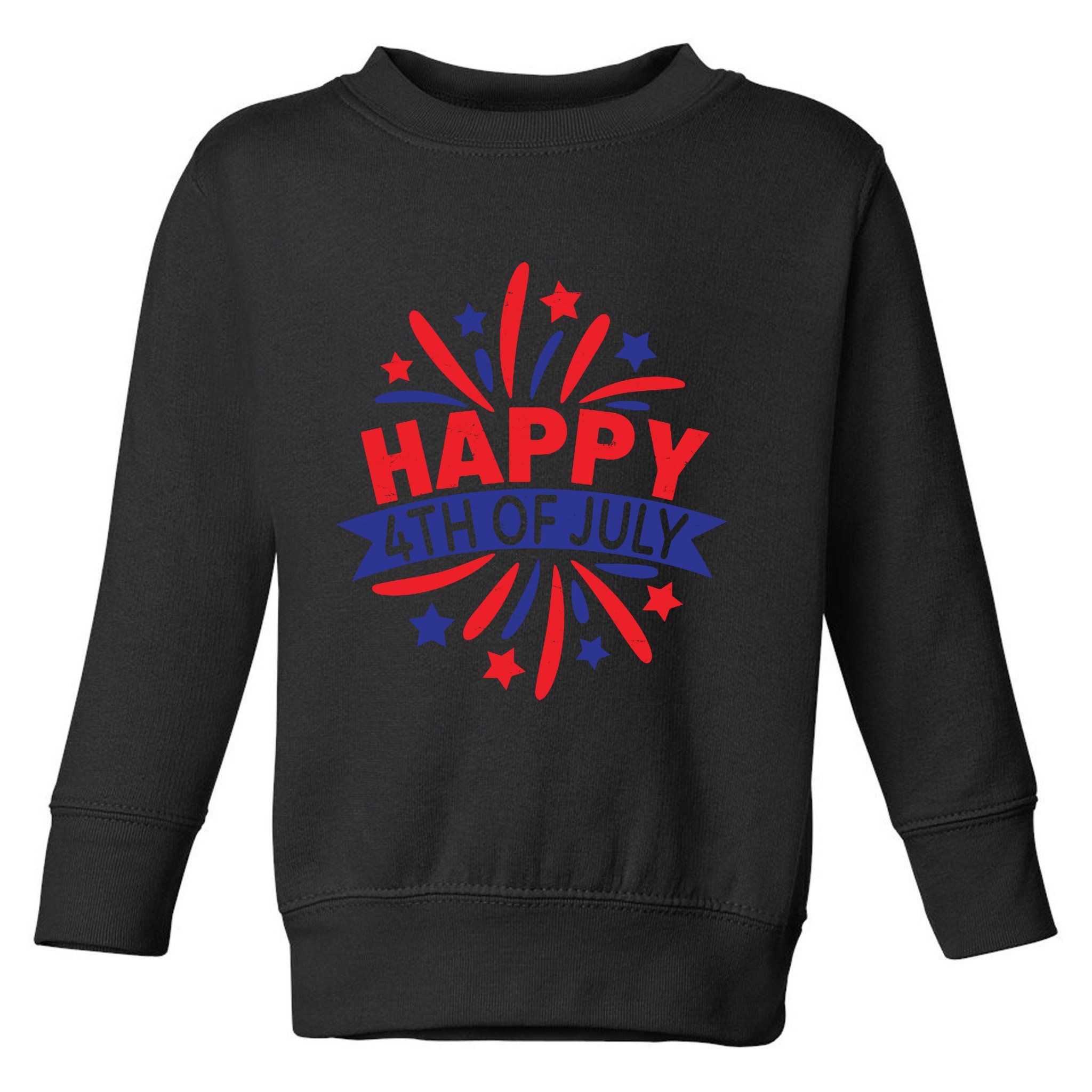 Happy 4th Of July America Celebration Toddler Sweatshirt