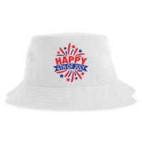 Happy 4th Of July America Celebration Sustainable Bucket Hat