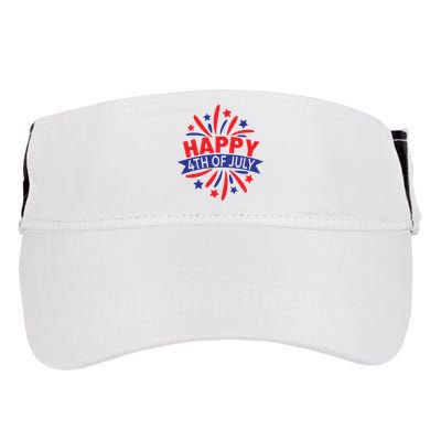 Happy 4th Of July America Celebration Adult Drive Performance Visor