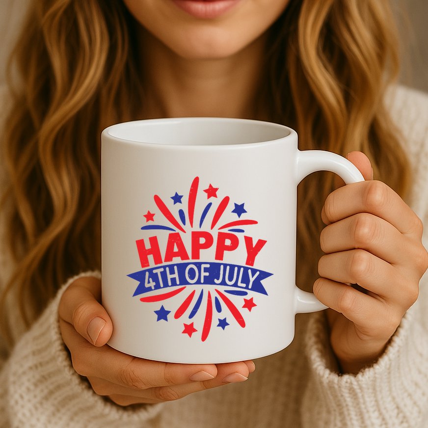 Happy 4th Of July America Celebration Mug