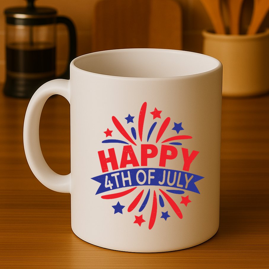 Happy 4th Of July America Celebration Mug