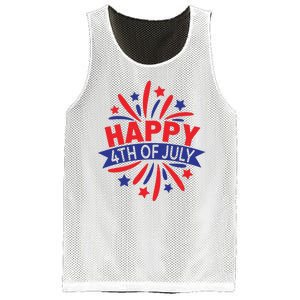 Happy 4th Of July America Celebration Mesh Reversible Basketball Jersey Tank