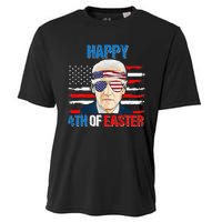 Happy 4th Of Easter Biden Confused 4th Of July American Flag  Cooling Performance Crew T-Shirt