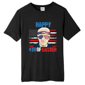 Happy 4th Of Easter Biden Confused 4th Of July American Flag  Tall Fusion ChromaSoft Performance T-Shirt