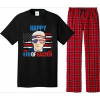 Happy 4th Of Easter Biden Confused 4th Of July American Flag  Pajama Set