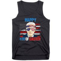 Happy 4th Of Easter Biden Confused 4th Of July American Flag  Tank Top