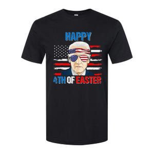 Happy 4th Of Easter Biden Confused 4th Of July American Flag  Softstyle CVC T-Shirt