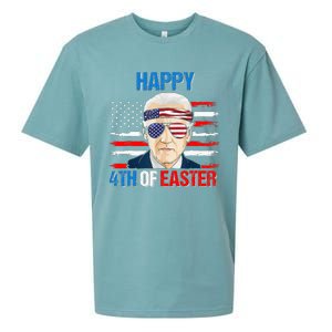 Happy 4th Of Easter Biden Confused 4th Of July American Flag  Sueded Cloud Jersey T-Shirt