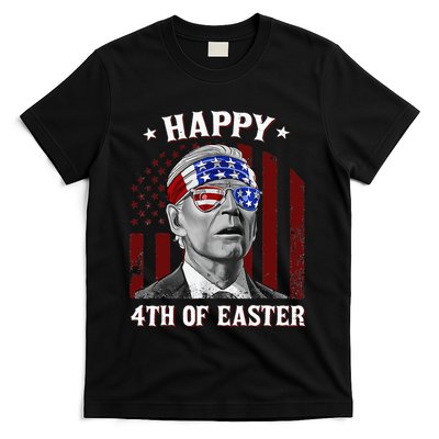 Happy 4th Of Easter Biden Confused 4th Of July Dazed Funny  T-Shirt