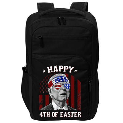 Happy 4th Of Easter Biden Confused 4th Of July Dazed Funny  Impact Tech Backpack