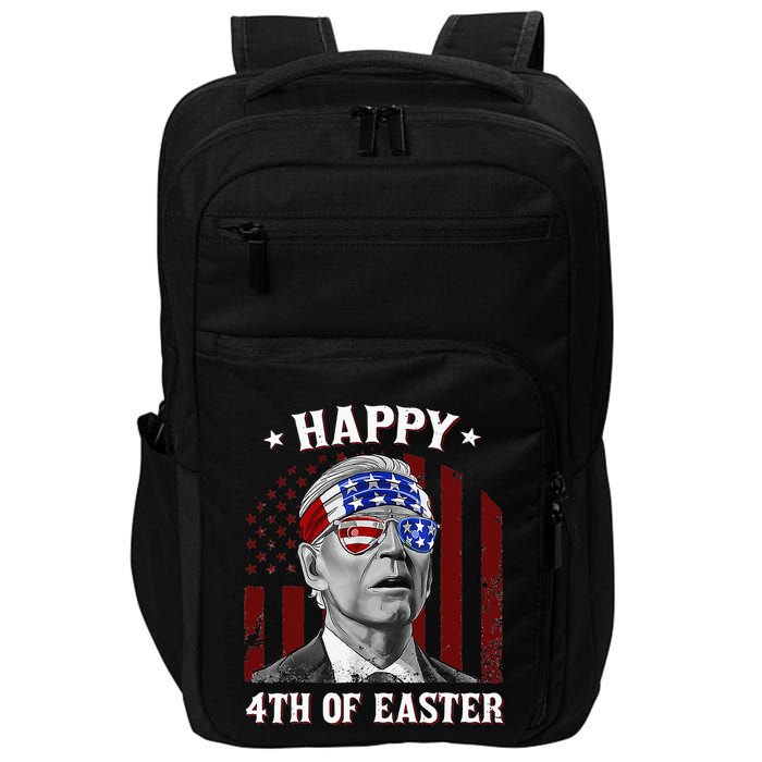Happy 4th Of Easter Biden Confused 4th Of July Dazed Funny  Impact Tech Backpack