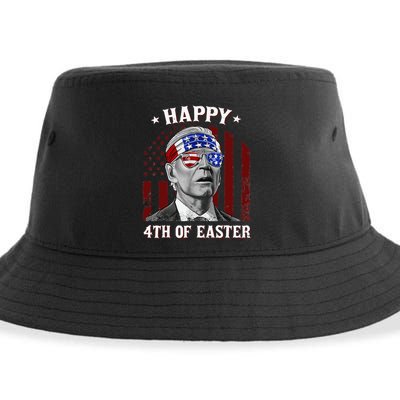 Happy 4th Of Easter Biden Confused 4th Of July Dazed Funny  Sustainable Bucket Hat