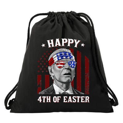Happy 4th Of Easter Biden Confused 4th Of July Dazed Funny  Drawstring Bag