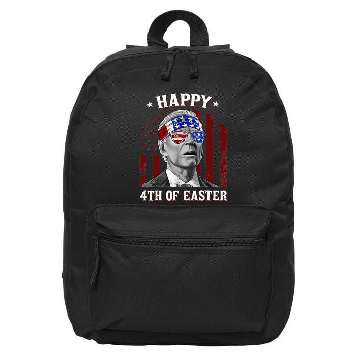 Happy 4th Of Easter Biden Confused 4th Of July Dazed Funny  16 in Basic Backpack
