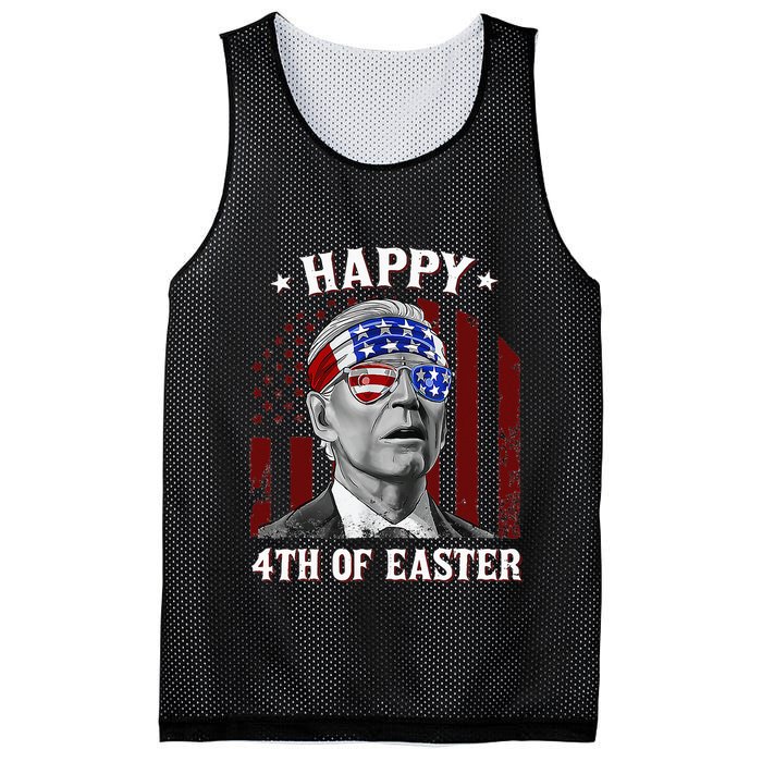 Happy 4th Of Easter Biden Confused 4th Of July Dazed Funny  Mesh Reversible Basketball Jersey Tank