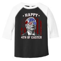 Happy 4th Of Easter Biden Confused 4th Of July Dazed Funny  Toddler Fine Jersey T-Shirt