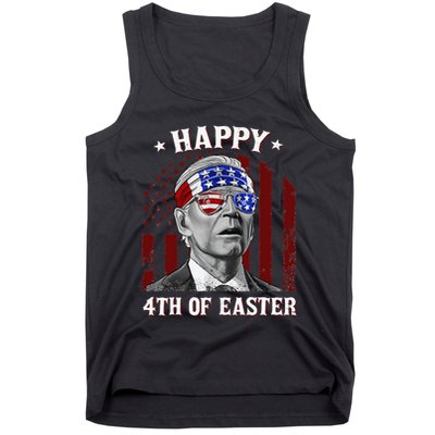 Happy 4th Of Easter Biden Confused 4th Of July Dazed Funny  Tank Top