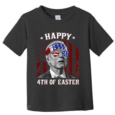 Happy 4th Of Easter Biden Confused 4th Of July Dazed Funny  Toddler T-Shirt