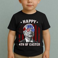 Happy 4th Of Easter Biden Confused 4th Of July Dazed Funny  Toddler T-Shirt