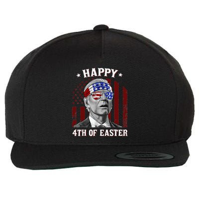 Happy 4th Of Easter Biden Confused 4th Of July Dazed Funny  Wool Snapback Cap