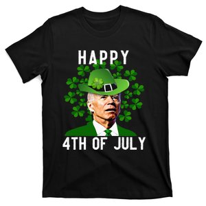 Happy 4th Of July Confused Funny Joe Biden St Patricks Day T-Shirt