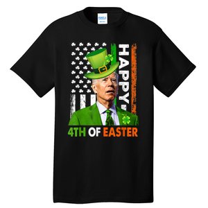 Happy 4th Of Easter Joe Biden St Patricks Day Leprechaun Tall T-Shirt