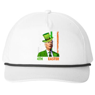 Happy 4th Of Easter Joe Biden St Patricks Day Leprechaun Snapback Five-Panel Rope Hat