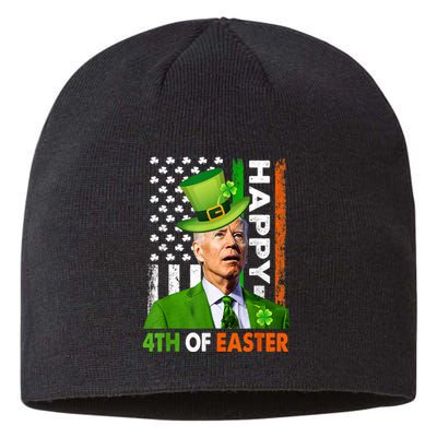 Happy 4th Of Easter Joe Biden St Patricks Day Leprechaun Sustainable Beanie