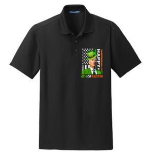 Happy 4th Of Easter Joe Biden St Patricks Day Leprechaun Dry Zone Grid Polo