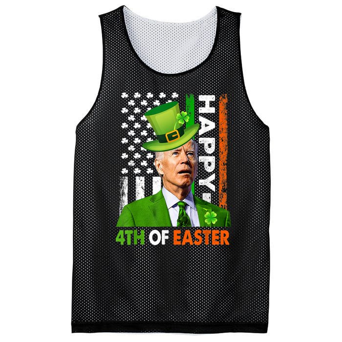 Happy 4th Of Easter Joe Biden St Patricks Day Leprechaun Mesh Reversible Basketball Jersey Tank