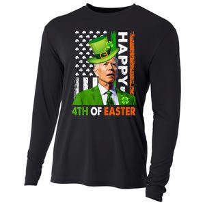 Happy 4th Of Easter Joe Biden St Patricks Day Leprechaun Cooling Performance Long Sleeve Crew