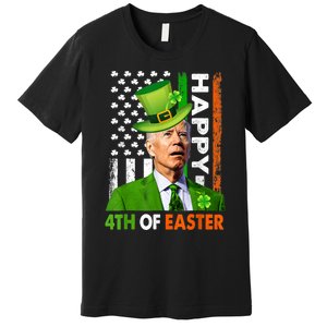 Happy 4th Of Easter Joe Biden St Patricks Day Leprechaun Premium T-Shirt