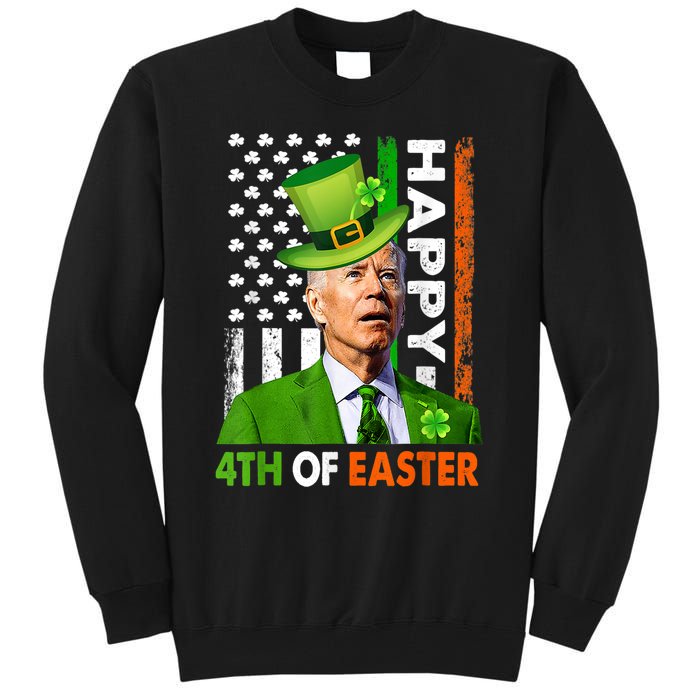 Happy 4th Of Easter Joe Biden St Patricks Day Leprechaun Tall Sweatshirt