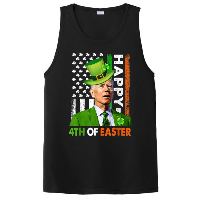 Happy 4th Of Easter Joe Biden St Patricks Day Leprechaun PosiCharge Competitor Tank