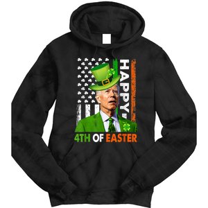 Happy 4th Of Easter Joe Biden St Patricks Day Leprechaun Tie Dye Hoodie