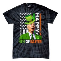 Happy 4th Of Easter Joe Biden St Patricks Day Leprechaun Tie-Dye T-Shirt