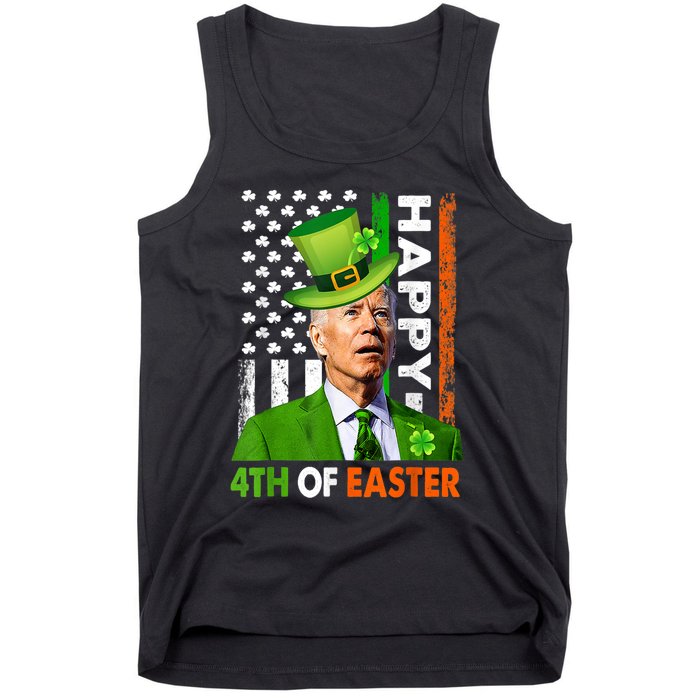 Happy 4th Of Easter Joe Biden St Patricks Day Leprechaun Tank Top