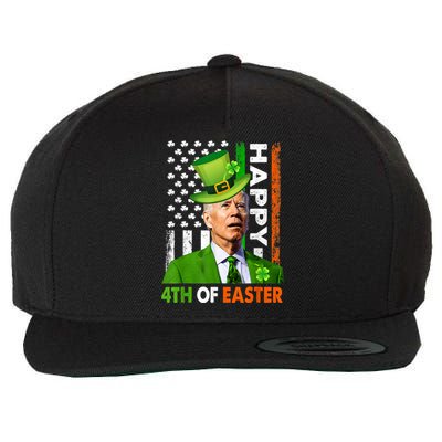 Happy 4th Of Easter Joe Biden St Patricks Day Leprechaun Wool Snapback Cap