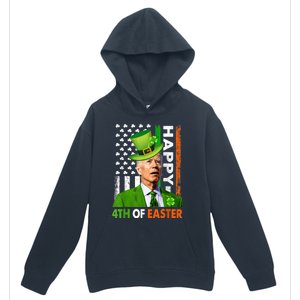 Happy 4th Of Easter Joe Biden St Patricks Day Leprechaun Urban Pullover Hoodie